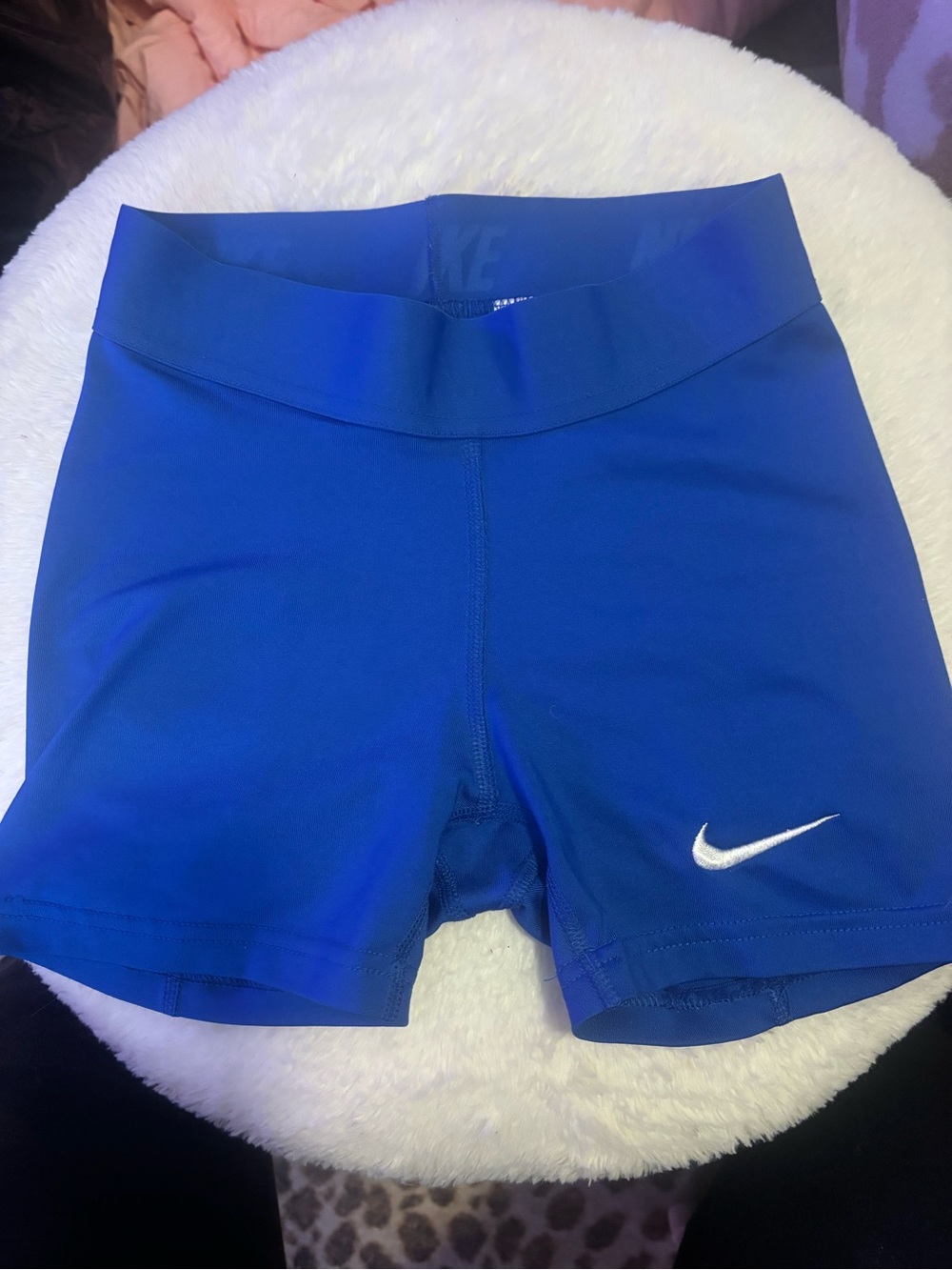 Nike Pro XS (XXS Blue) girls shorts 4 pairs